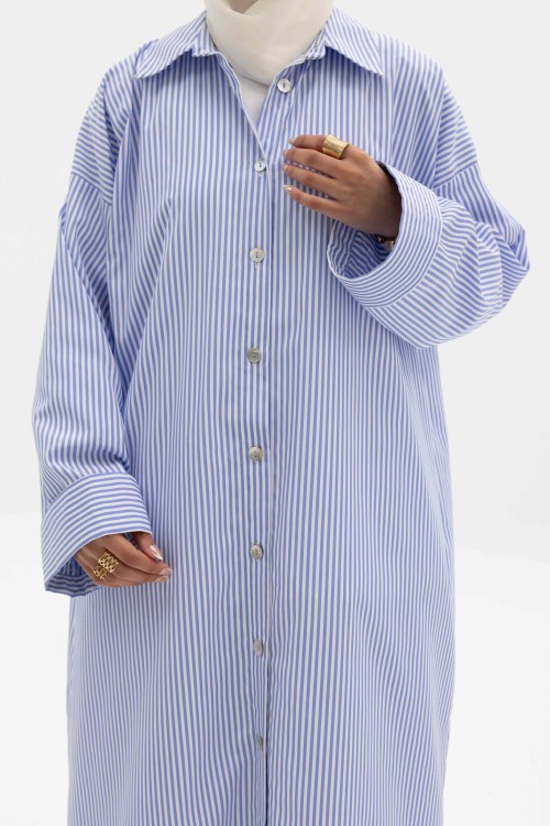 Chemise en popeline Anna Bleu