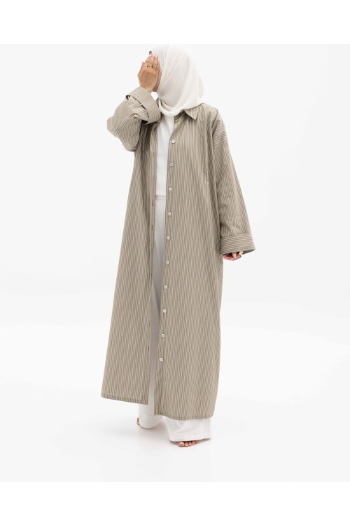 Chemise en popeline Anna Taupe