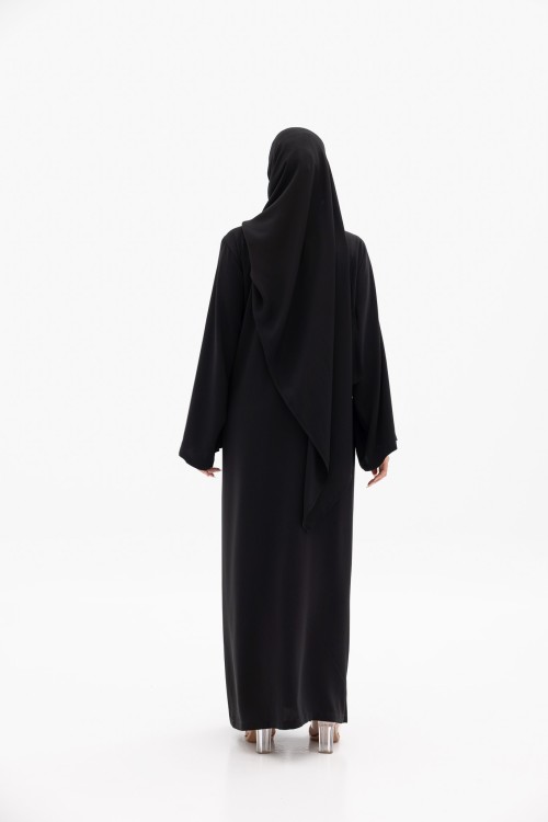 Robe Gabriela en lin noir