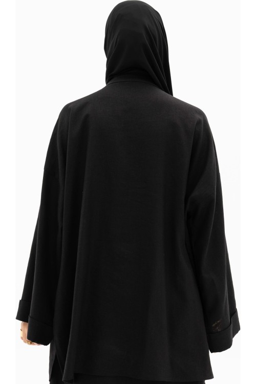 Chemise Lana en lin noir