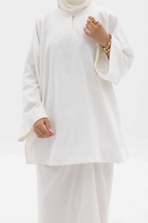 Chemise Lana En lin Blanc