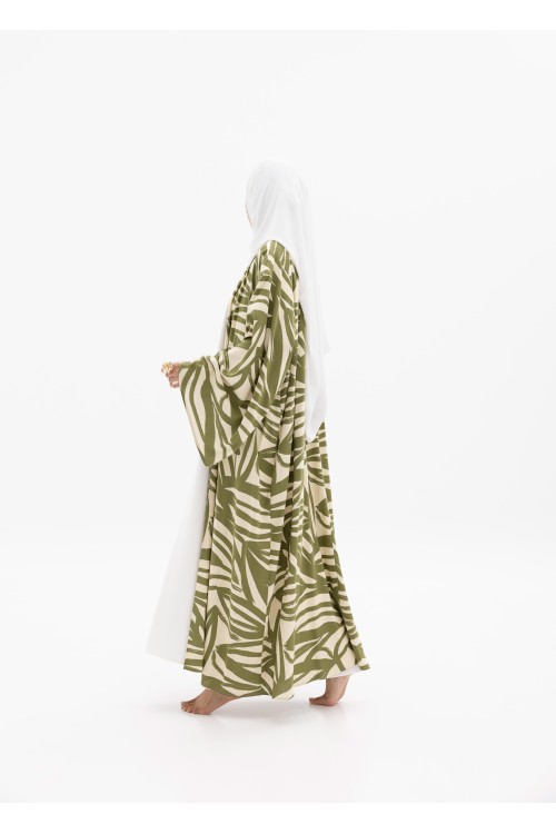 Abaya en lin Camila Olive