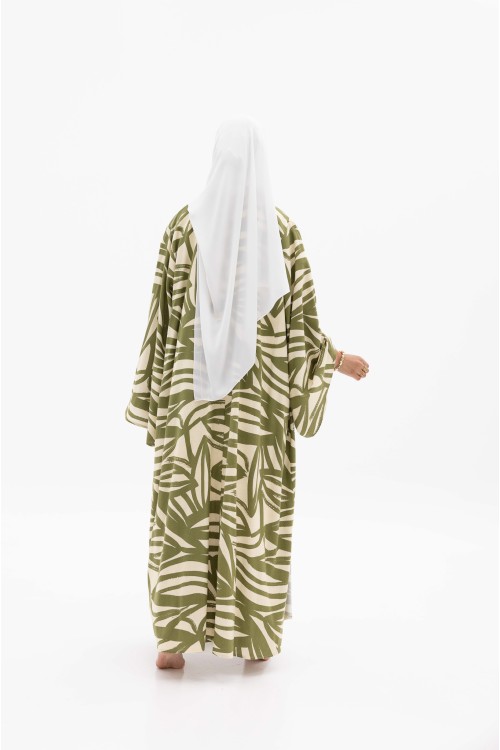 Abaya en lin Camila Olive
