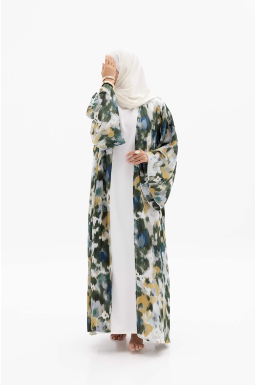 Abaya Flora Green