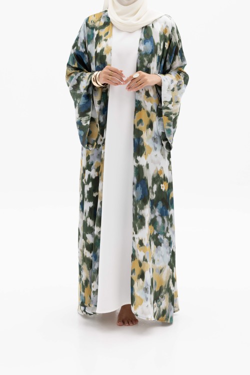 Abaya Flora Green