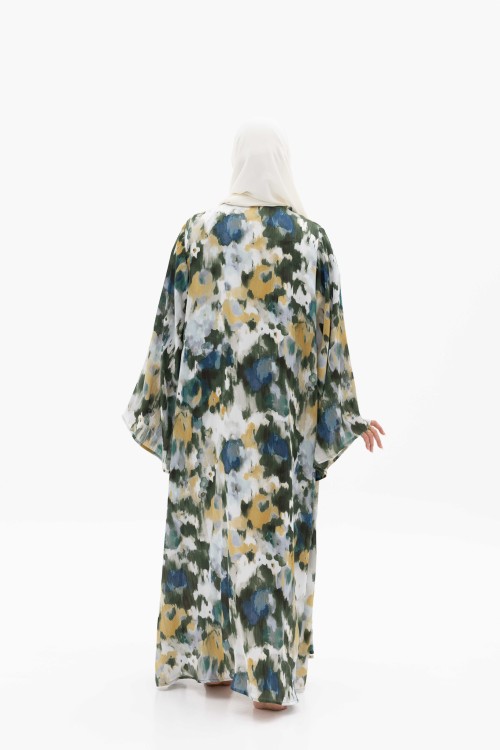 Abaya Flora Green