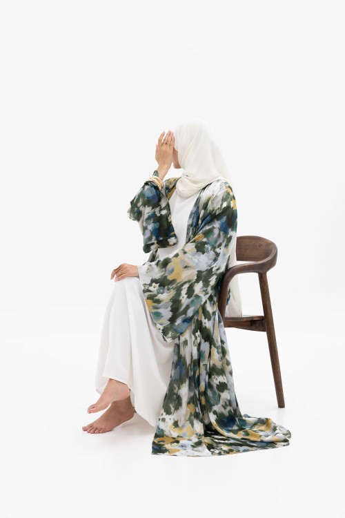Abaya Flora Green