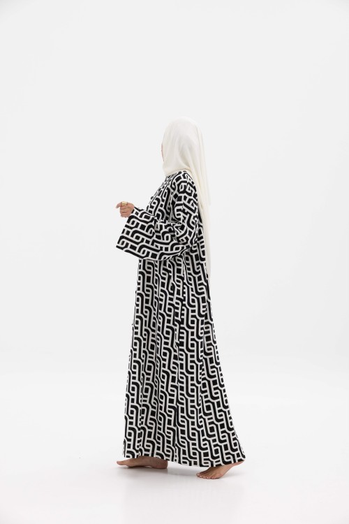 Robe Gaya En lin imprimé