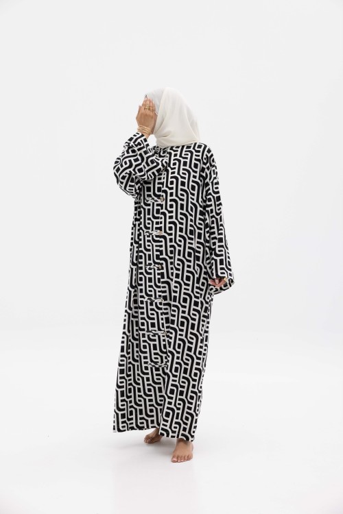 Robe Gaya En lin imprimé