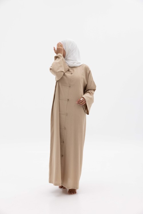 Robe Gaya En lin Beige