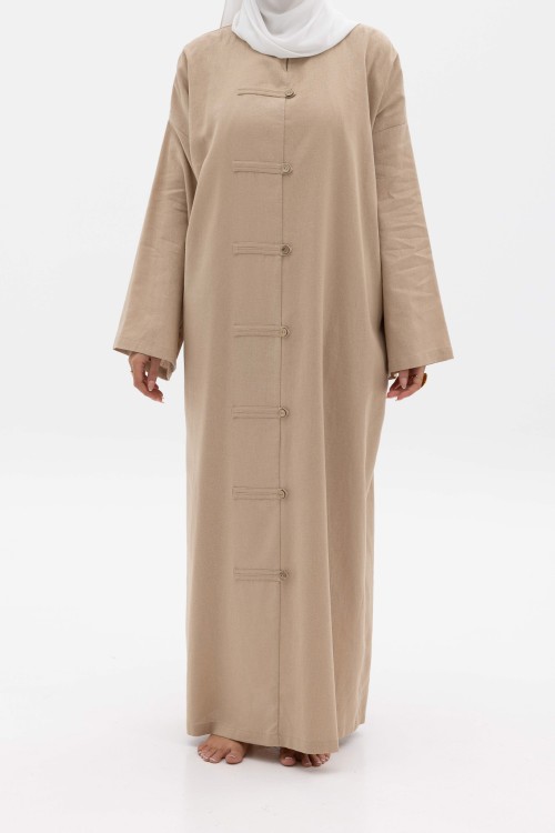Robe Gaya En lin Beige