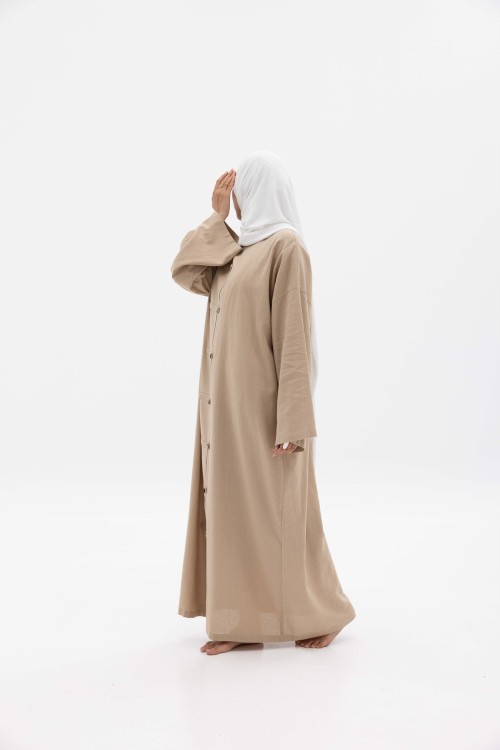 Robe Gaya En lin Beige