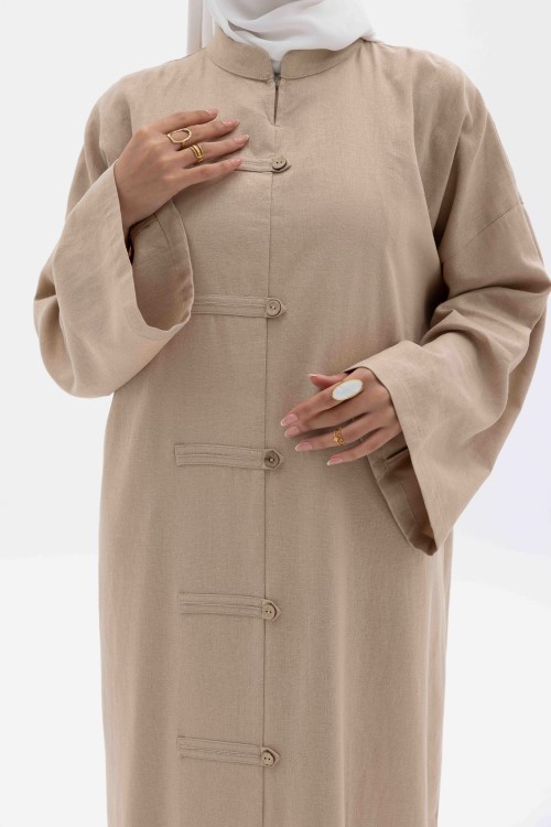 Robe Gaya En lin Beige