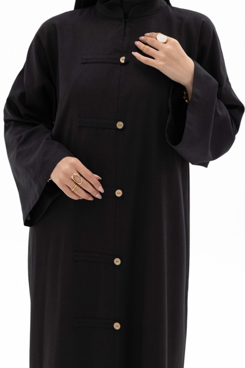 Robe Gaya En Lin noir
