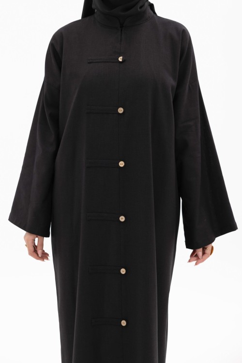 Robe Gaya En Lin noir