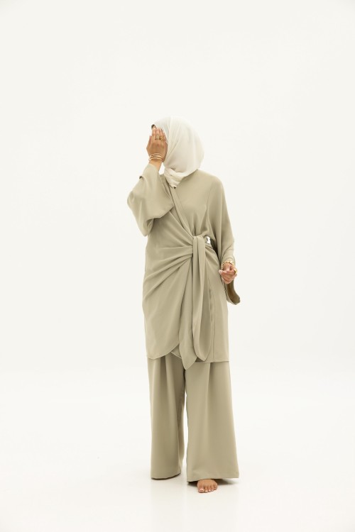 Ensemble Anita vert amande