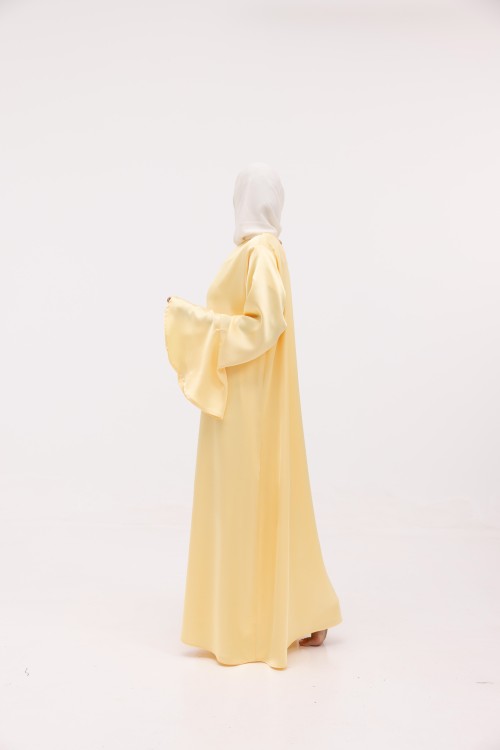 Robe Amélia Jaune satinée
