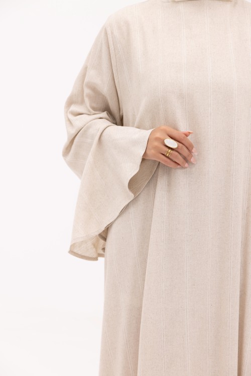Robe Amélia Beige rayé