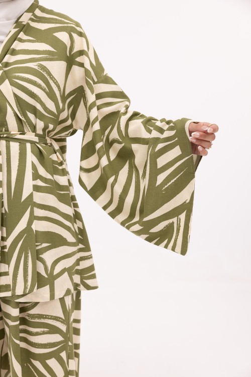 Ensemble Elyna Imprimé olive
