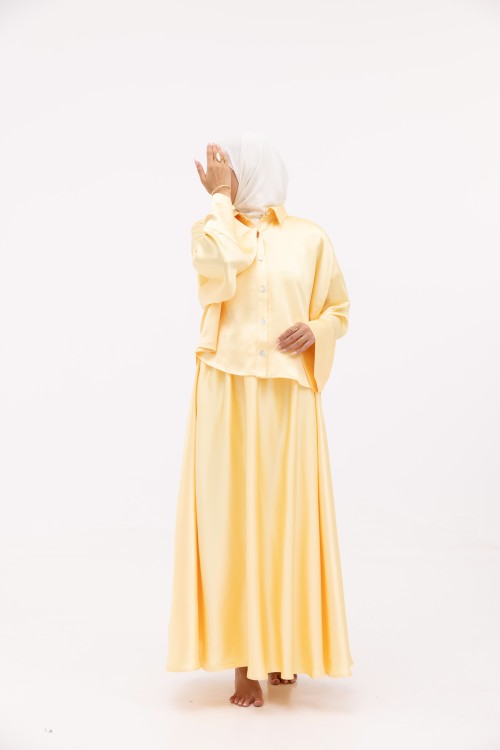 Ensemble Lilou Jaune satiné