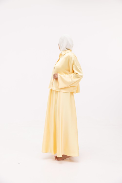 Ensemble Lilou Jaune satiné