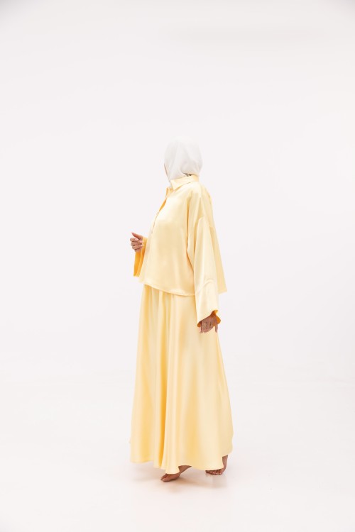 Ensemble Lilou Jaune satiné