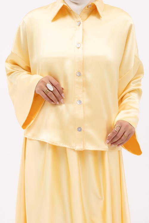 Ensemble Lilou Jaune satiné