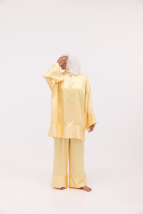 Ensemble Sol Jaune satinée