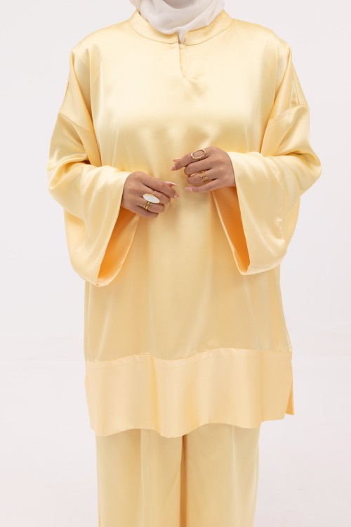 Ensemble Sol Jaune satinée