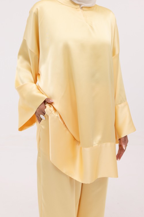 Ensemble Sol Jaune satinée