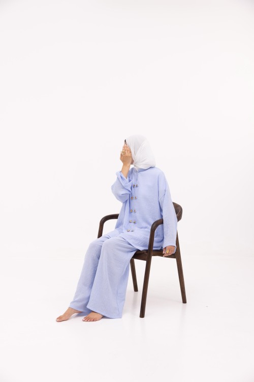 Ensemble Noury baby blue