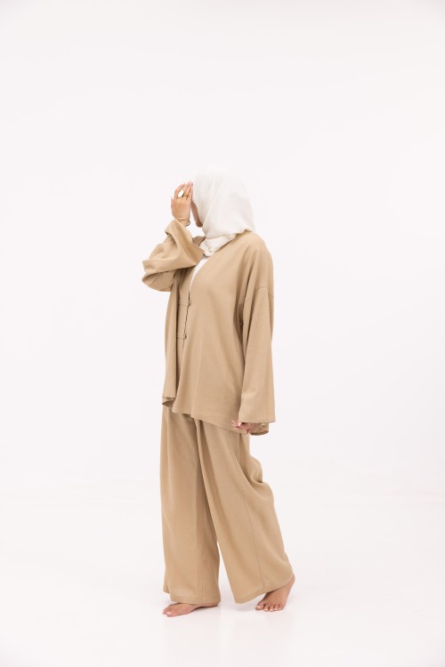 Ensemble Olivia En lin beige