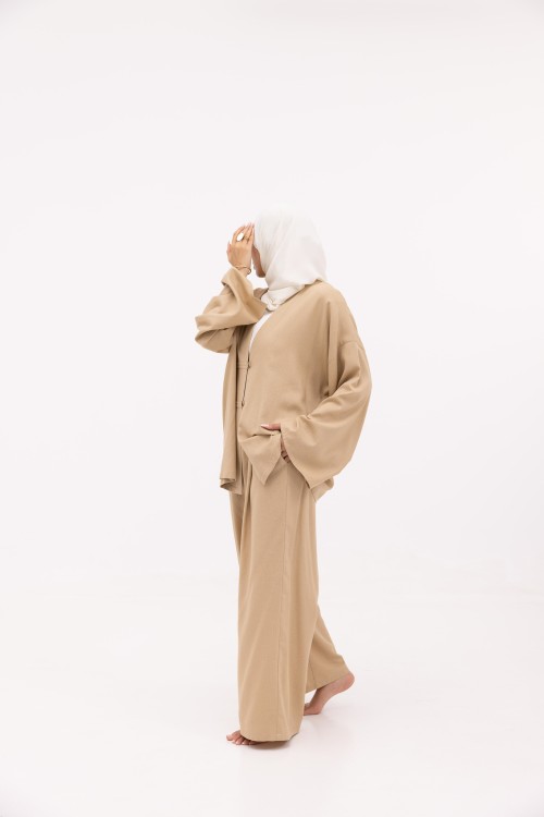 Ensemble Olivia En lin beige