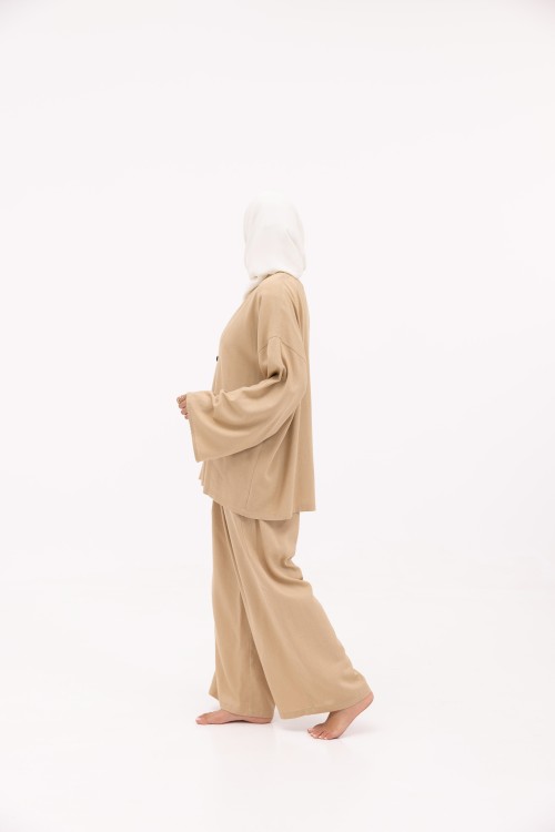 Ensemble Olivia En lin beige