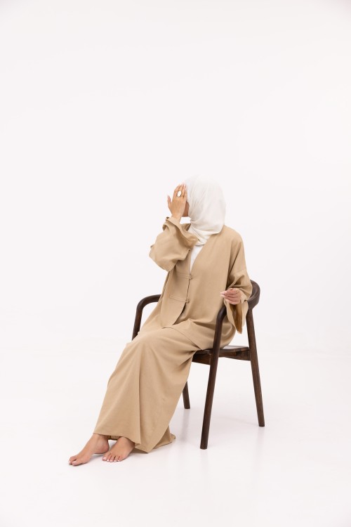 Ensemble Olivia En lin beige