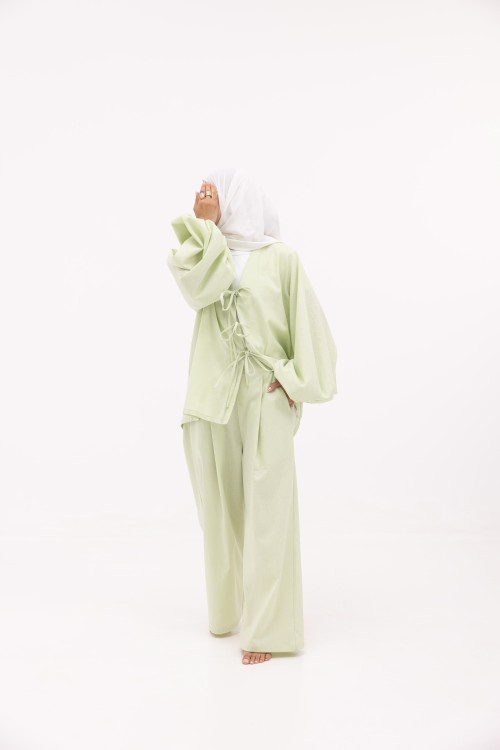 Ensemble Mery vert anis
