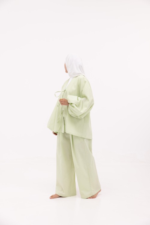 Ensemble Mery vert anis