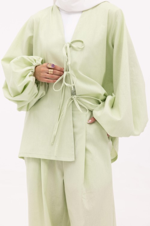 Ensemble Mery vert anis