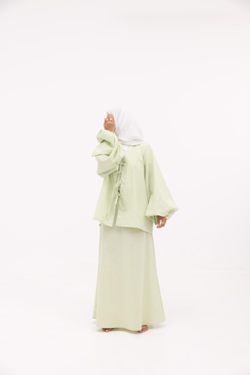 Ensemble Mery vert anis
