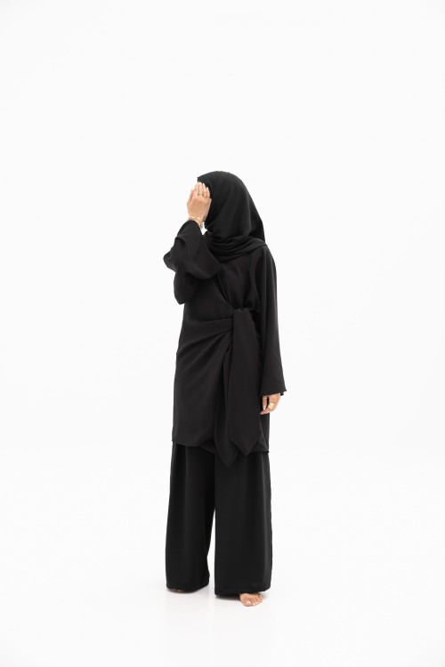Ensemble Anita en lin noir