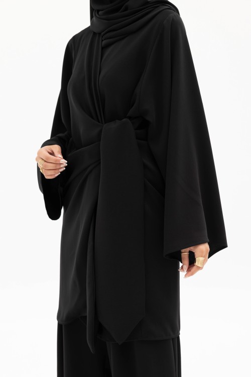 Ensemble Anita en lin noir