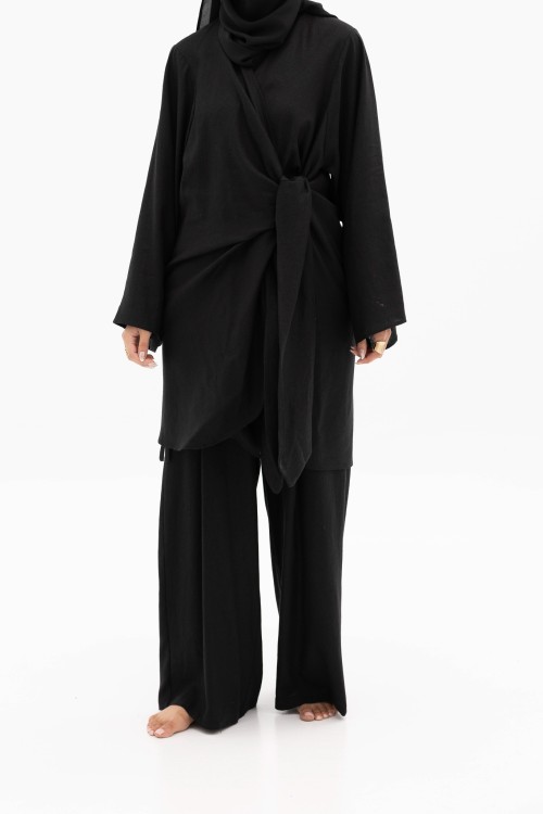 Ensemble Anita en lin noir