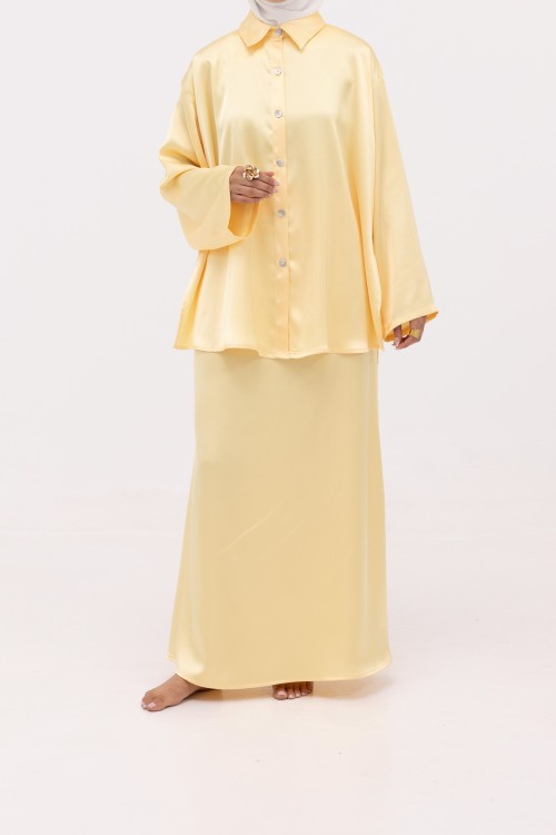 Ensemble Ayni jaune satiné