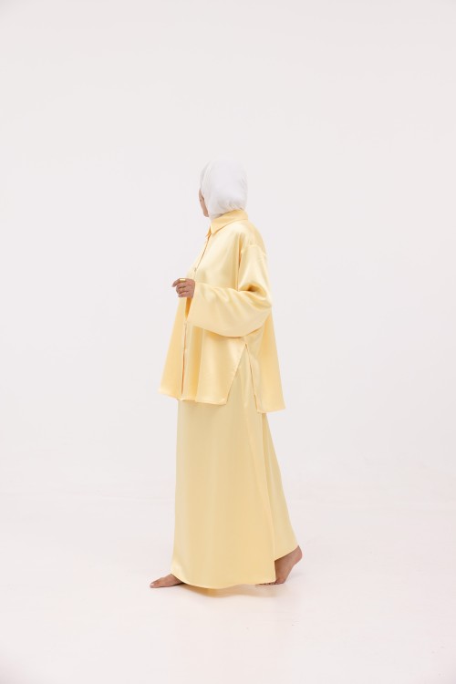 Ensemble Ayni jaune satiné