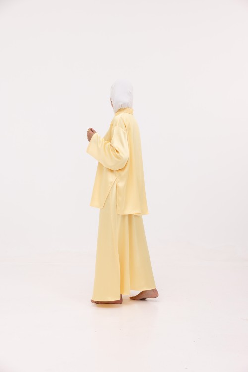 Ensemble Ayni jaune satiné