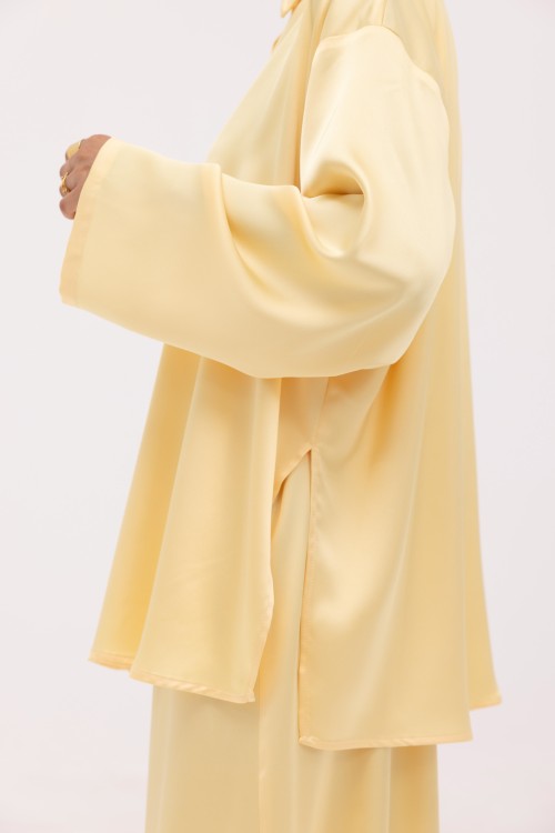Ensemble Ayni jaune satiné