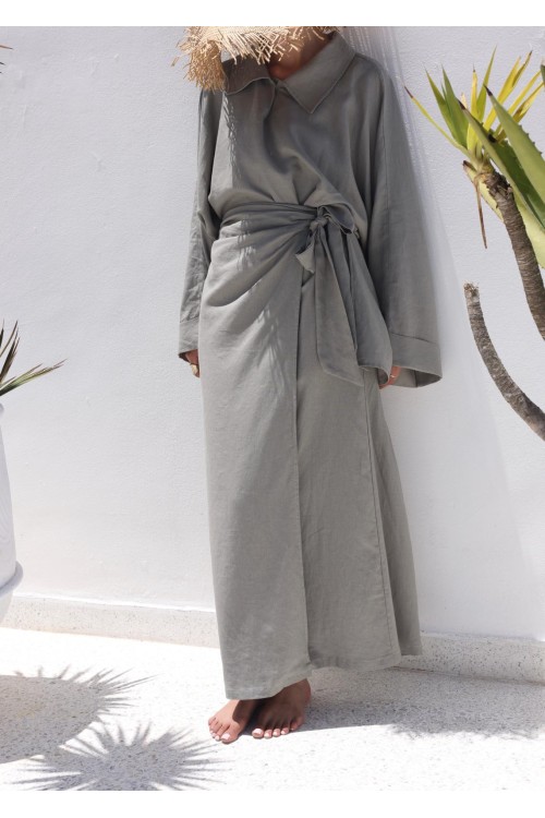 Chemise Lana en lin sauge