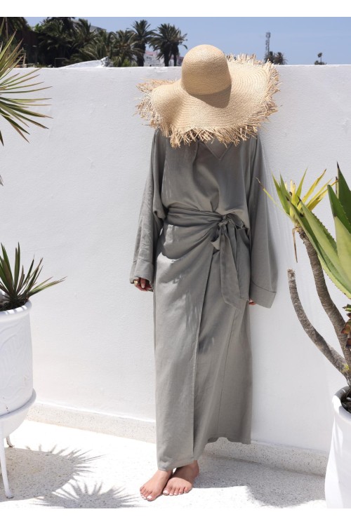 Chemise Lana en lin sauge