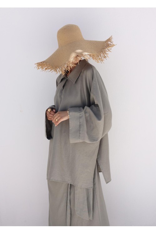 Chemise Lana en lin sauge