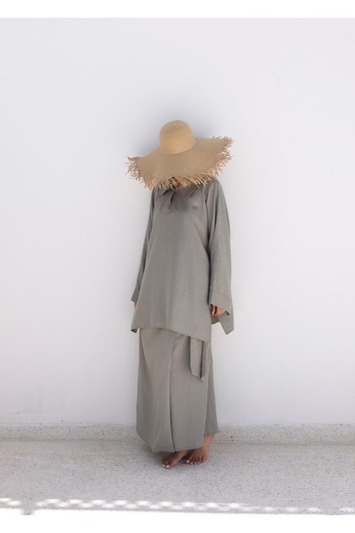 Chemise Lana en lin sauge